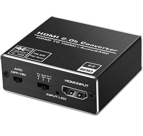 5.1 Arc Hdmi Audio Extractor 4K 60Hz Hdmi 2.0b Audio Splitter