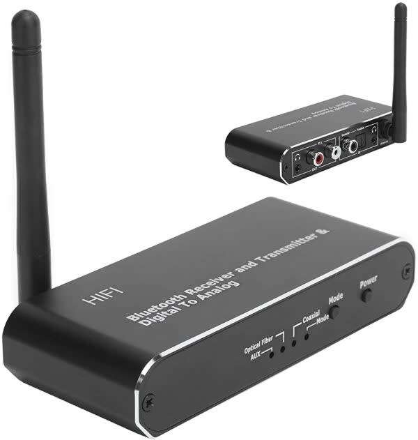 D09 Wireless Dac Audio Digital-To-Analog Audio Converter With Bluetooth Receiver And Transmitter