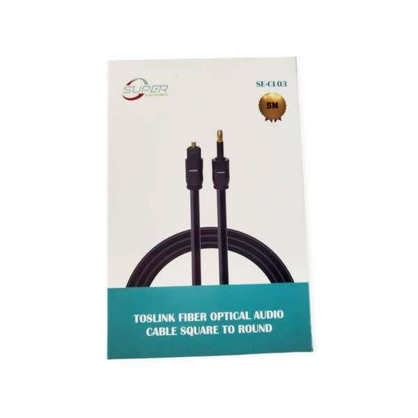 Optical Fiber Audio Cable Square Port To Round Port 5M