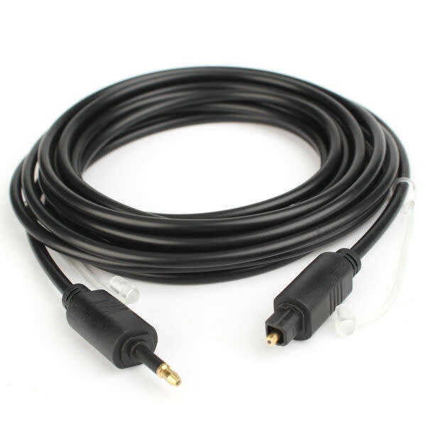 Optical Fiber Audio Cable Square Port To Round Port 5M