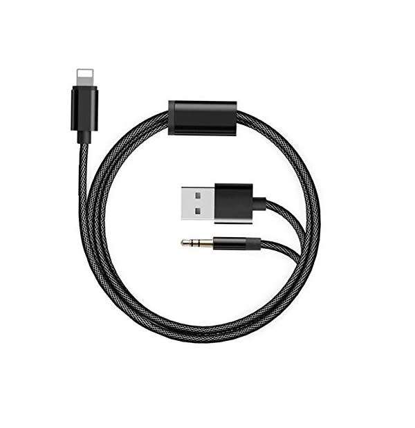 As-51187 Lightning  Usb + 3.5mm Adapter Cable 1.2m