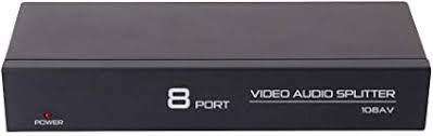 8-Port Video Audio Splitter Av-108