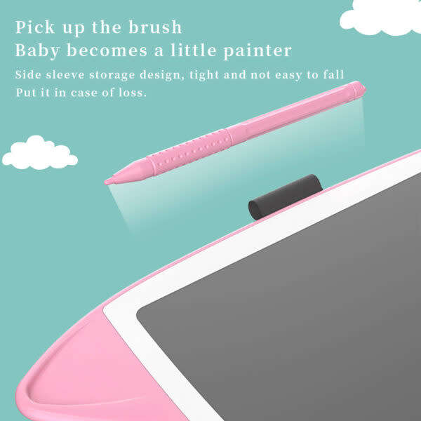 Children`s Cat-Ear Writing/Drawing Tablet With Stylus 7 Inches