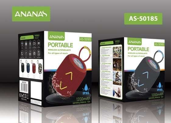 As-50185 Portable Wireless Bluetooth Speaker 1200Mah