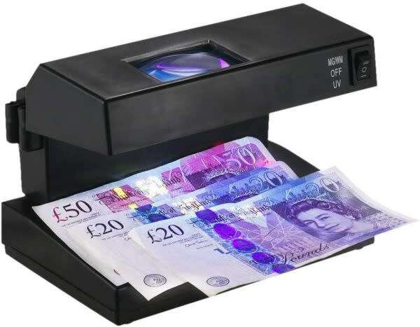 Magnifying Glass Currency Detector