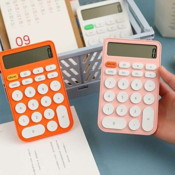 Portable Candy Color Pocket Calculator