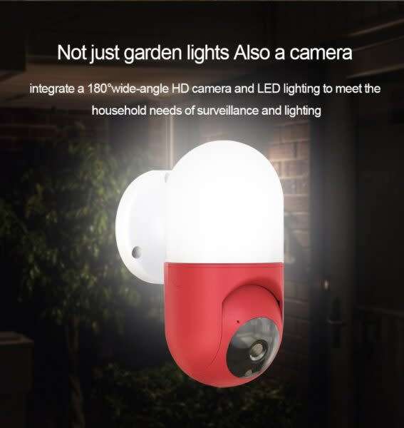 Smart Wall Lamp Night Vision Wireless Wifi Camera With Icam 365 App