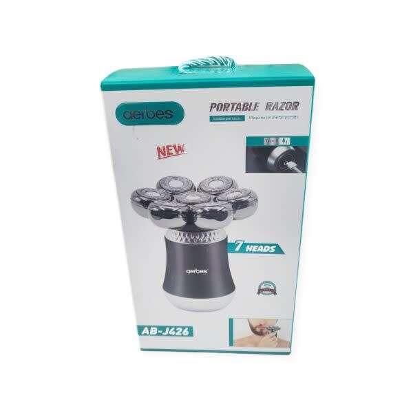 Rechargeable Portable Cordless 7-Head Shaver