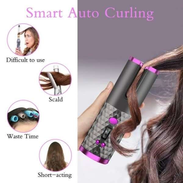 Rechargeable Professional Automatic Hair Curler