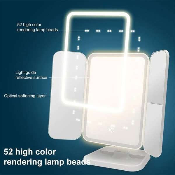 Rechargeable 76 Led Vanity Mirror Three Light Mode