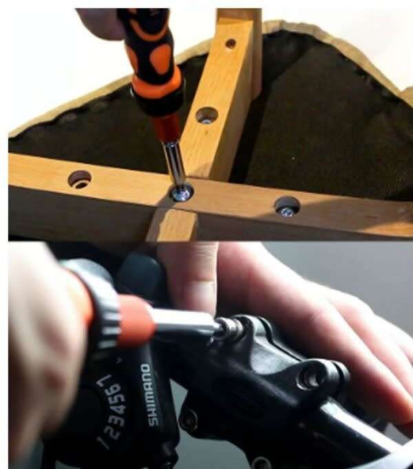 Portable Ratchet Handle Screwdriver Set Tool Kit
