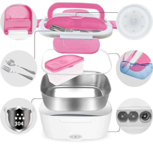 Portable Electric Lunch Box Food Warmer 1.5L