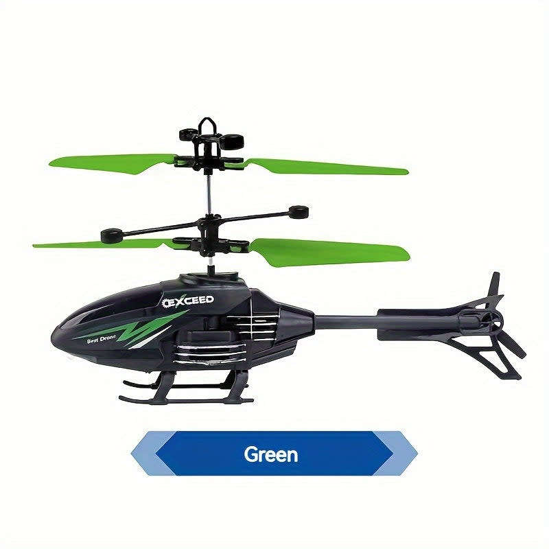 Helicopter With Remote Control Gesture Sensing Light Anti-Fall Suspension Remote Control Aircraft