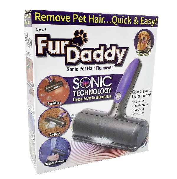 Battery Powered Ultrasonic Pet Hair Removal Roller