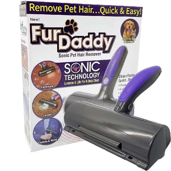 Battery Powered Ultrasonic Pet Hair Removal Roller