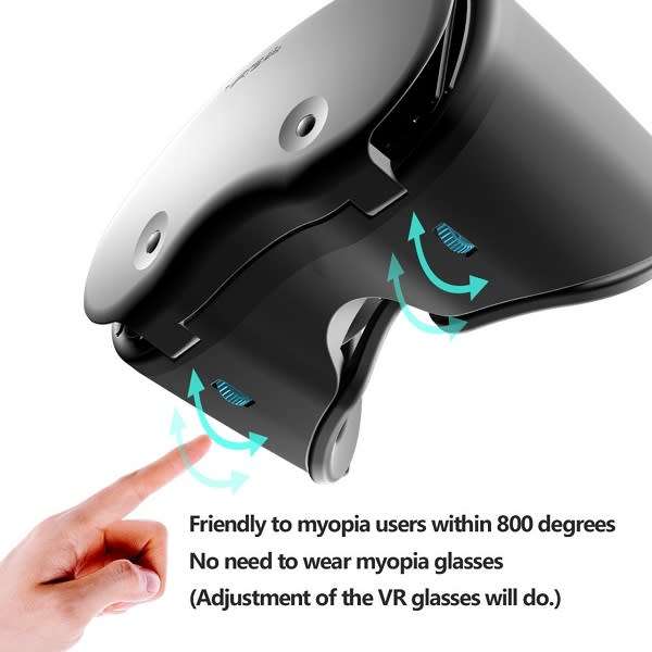 Vrg Pro X7 Vr Glasses Virtual Reality Wide Angle For 5 To 7 Inch Smartphone Vr