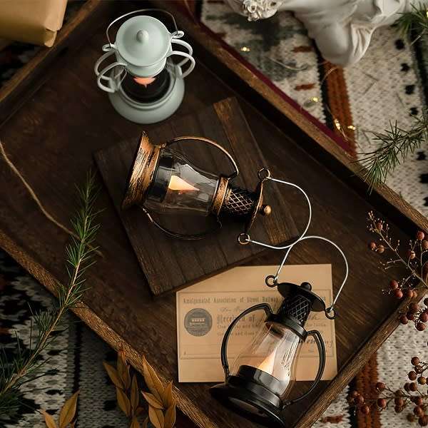 12 Pack Battery Operated Vintage Lantern Led Candles