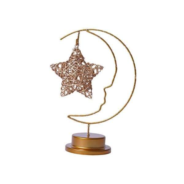 Battery Operated Star Quarter Moon Warm White