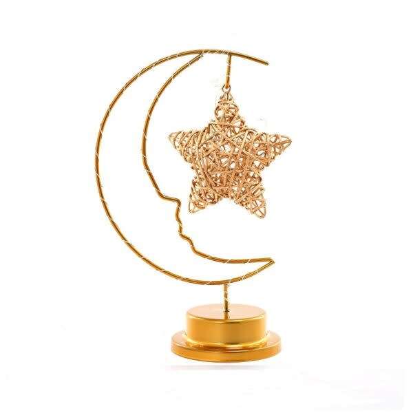 Battery Operated Star Quarter Moon Warm White