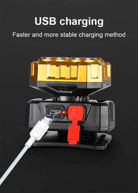 Rechargeable 4 Led Headlamp