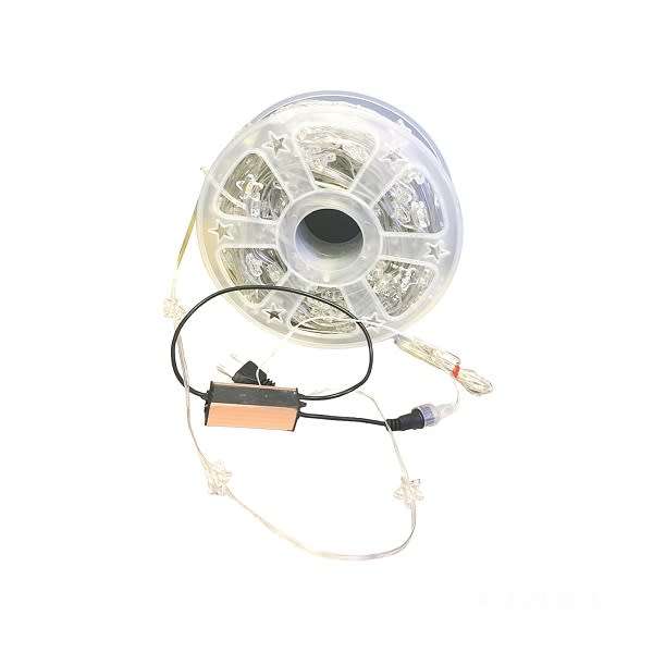 50M Rgb 5 Corner Transparent Star 2835 Led Light String 220V