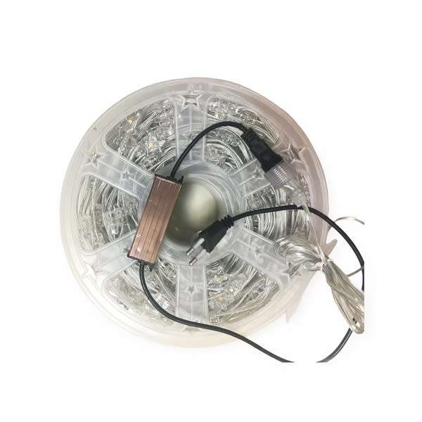 50M Rgb 5 Corner Transparent Star 2835 Led Light String 220V