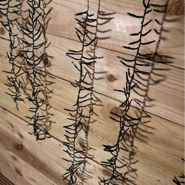 Led Fairy Curtain Light White With Black Wire 3×0.7M