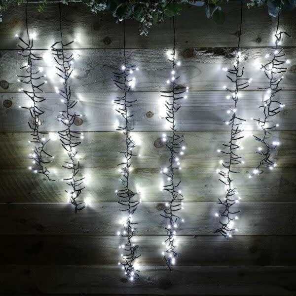 Led Fairy Curtain Light White With Black Wire 3×0.7M