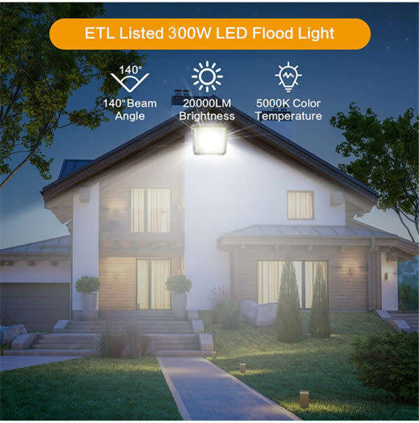 Multifunctional Rechargeable Solar Work Light 300W