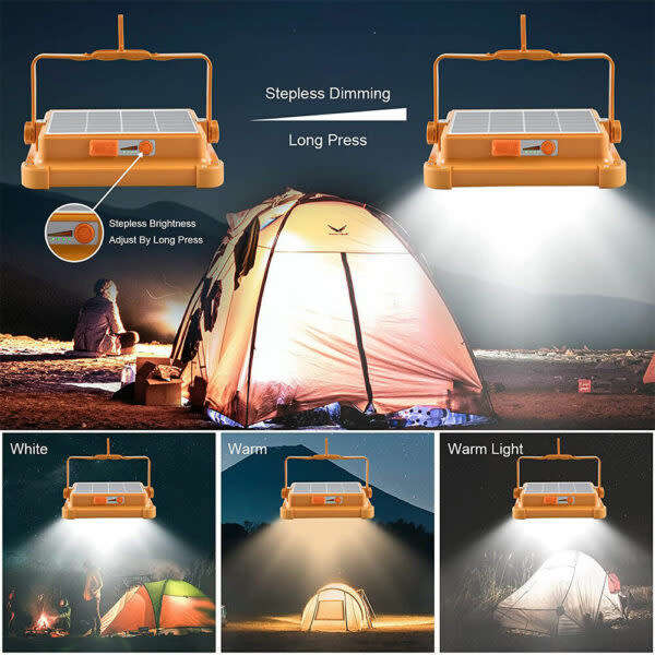 Multifunctional Rechargeable Solar Work Light 300W