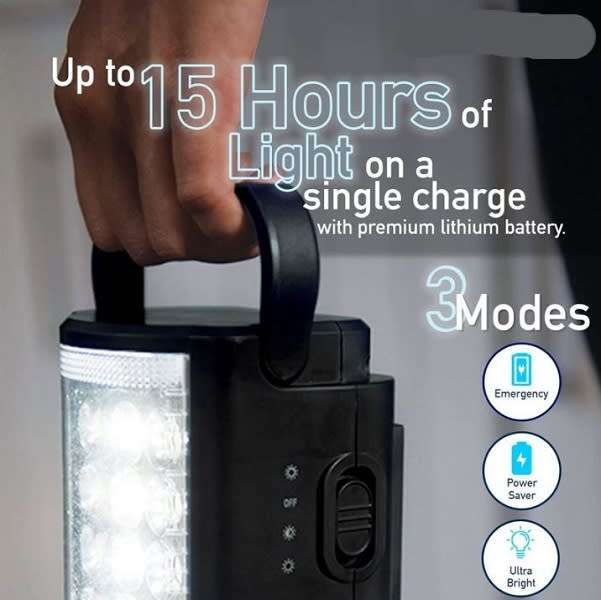 Rechargeable Led 1000lmns Emergency Light With Jn 6V 4.5ah Battery