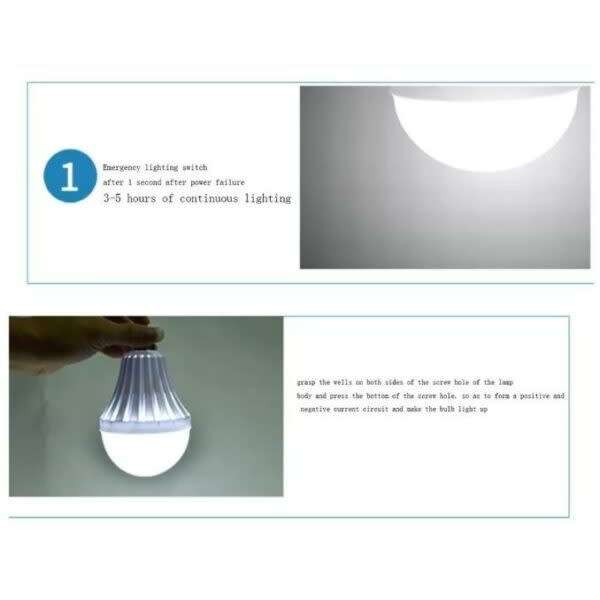7W Led Intelligent Rechargeable B22 Bulb