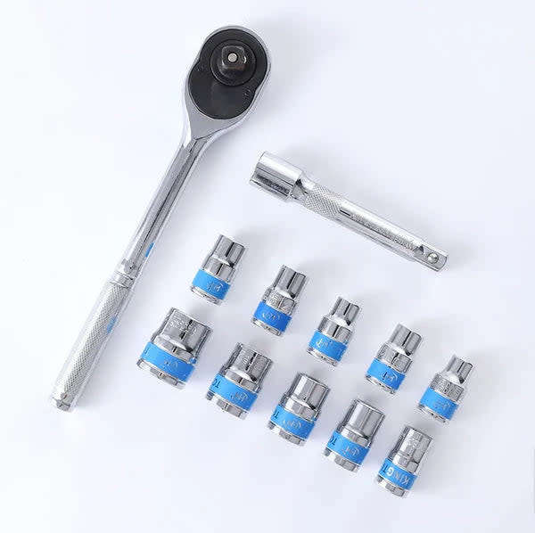 Hand Tool Quick Release Ratchet Wrench Set 12 Pieces