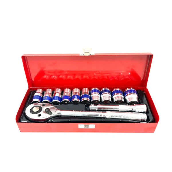 Hand Tool Quick Release Ratchet Wrench Set 12 Pieces