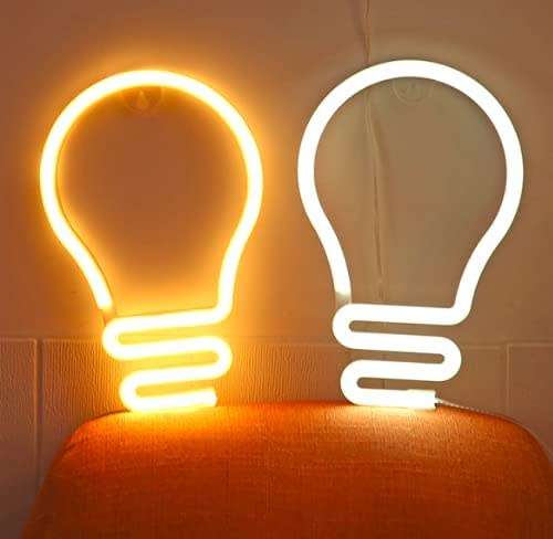 Led Bulb Neon Sign Usb And Battery Powered