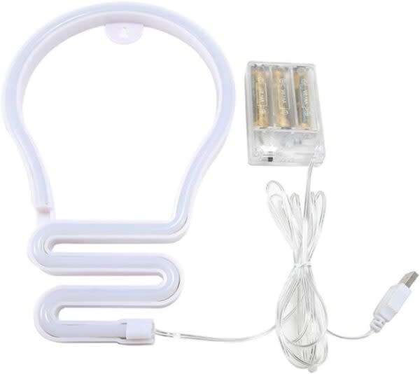 Led Bulb Neon Sign Usb And Battery Powered