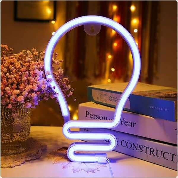 Led Bulb Neon Sign Usb And Battery Powered