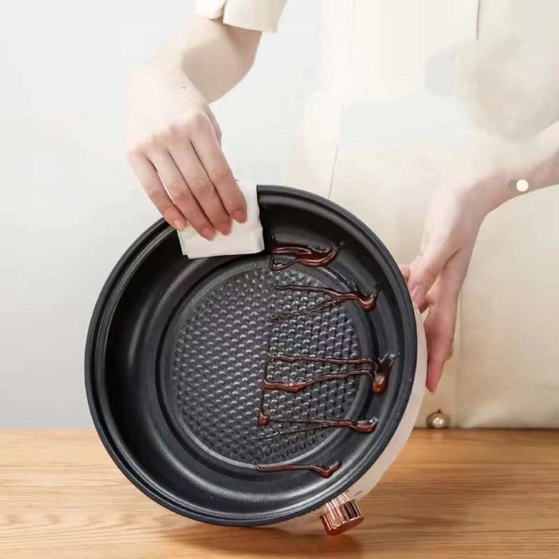 Steak Pan Multifunctional Tempered Glass Lid High Quality Electric Frying Pan Kitchen Frying Pan Coo