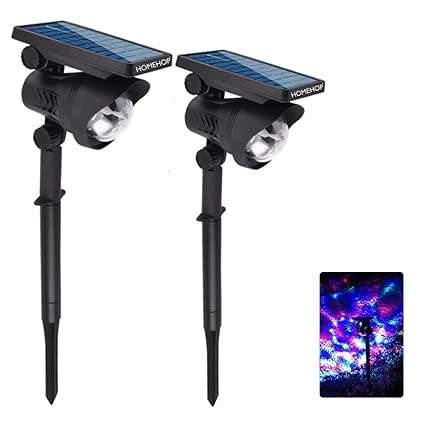 Outdoor Solar Lights, Led Disco Spotlight Waterproof Lights For Garden, Wall, Balcony, Courtyard, La