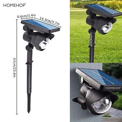 Outdoor Solar Lights, Led Disco Spotlight Waterproof Lights For Garden, Wall, Balcony, Courtyard, La