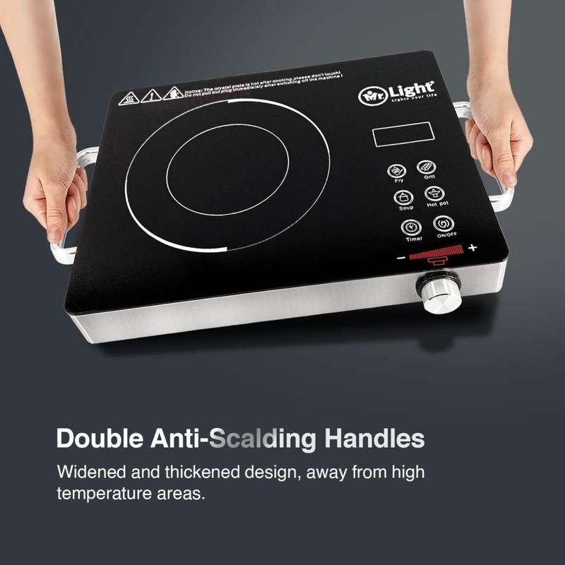 110V 3500W High Heating Power Induction Stove Tabletop Cooker Stationary Sensor Touch Smart Wok