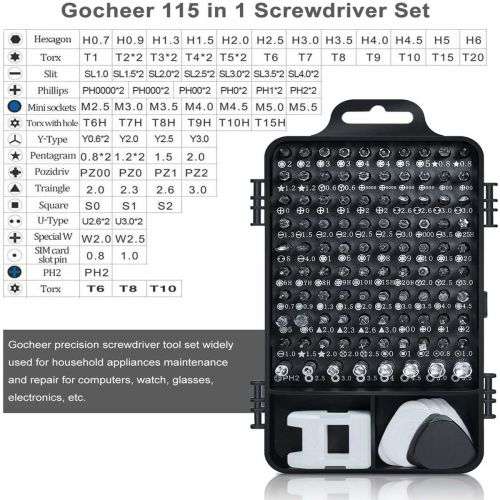 Set Of 115 Multipurpose Magnetic Precision Screwdriver Bits & Mini Tool Kit