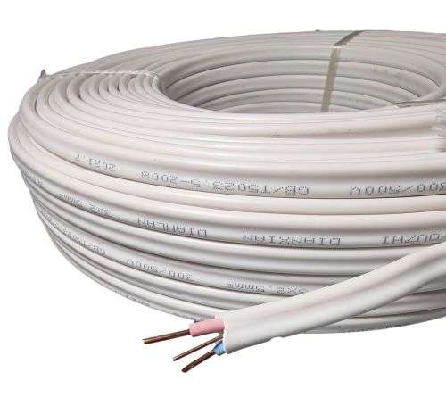 3 Core 2.5mm Twin and Earth Flat Cable 100m