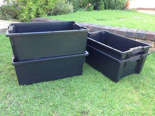Plastic Stacking Bins (Black)