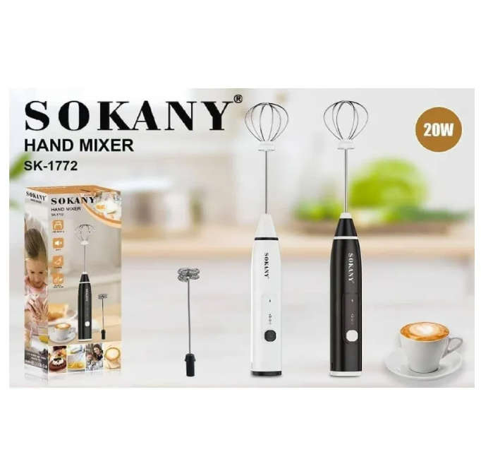 Electric Hand Mixer With 3 Speed Adjustable And USB Rechargeable