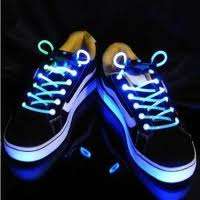 Colourfull Led light platube shoelaces - ideal to spice up a Party or a night out in town!