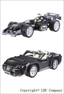 High Quality HUGE 850 Piece Lego Compatible rui-qi sports car set - R1 no reserve auction