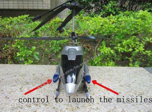 **LARGE** 410mm 9959 Missile Launch Helicopter-3.5Channel Aloy Remote control Helicopter-Great Gift