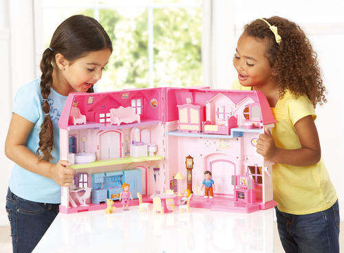 HUGE! My Happy Doll House with all Asseccories,light and sound "REAL" ding dong doorbell!