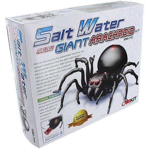 Salt water Fuell Cell Giant Arachniod Kit! Cool Gift idea! Cool Christmas gift idea!